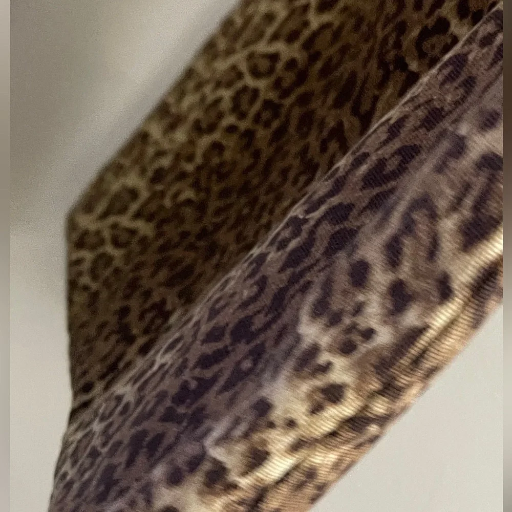 Lucky Brand Brown Leopard Tote Bag Animal Print Boho Chic Casual Y2K School